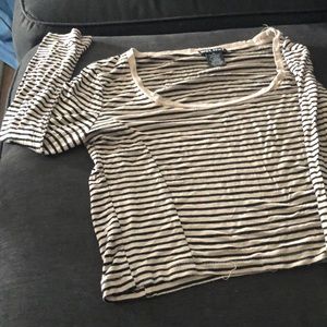 Striped crop top